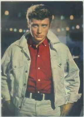 POSTAL DE CINE. JOHNY HALLIDAY