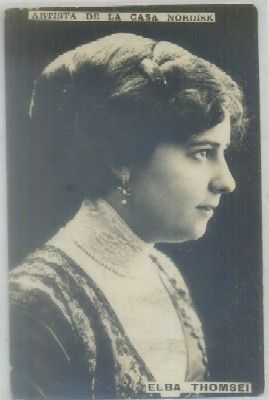 POSTAL DE CINE. ELBA THOMSEI. ARTISTA DE LA CASA NORDISK