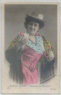 POSTAL ACTRICES DE CINE Y VARIETES: CONCHITA LEDESMA. REINA DE LOS MERCADOS