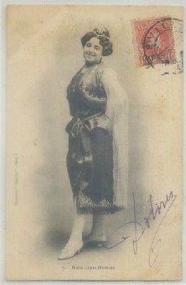 POSTAL ACTRICES DE CINE Y VARIETES. MARIA LOPEZ MARTINEZ Nº 7