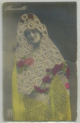 POSTAL ACTRICES DE CINE Y VARIETES. PRECIOSILLA. CON ENCAJES