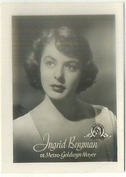 POSTAL DE CINE 9x7 cm: INGRID BERGMAN