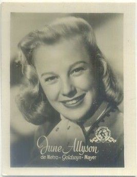 POSTAL DE CINE 9x7 cm: JUNE ALLYSON