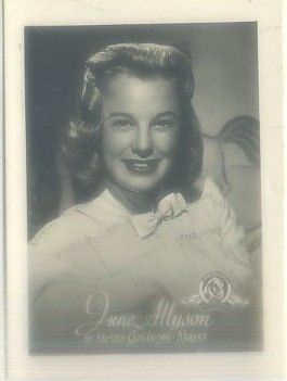 POSTAL DE CINE 9x7 cm: JUNE ALLYSON
