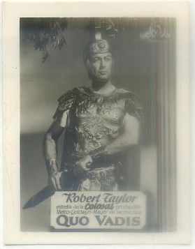 POSTAL DE CINE 9x7 cm: ROBERT TAYLOR EN QUO VADIS