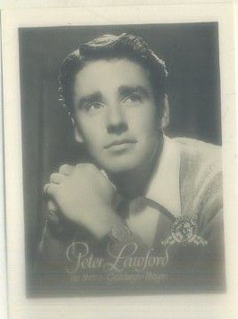 POSTAL DE CINE 9x7 cm: PETER LAWFORD