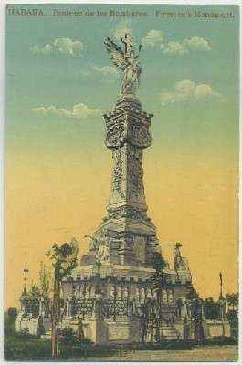 POSTAL DE CUBA. HABANA. PANTEON DE LOS BOMBEROS Nº 17