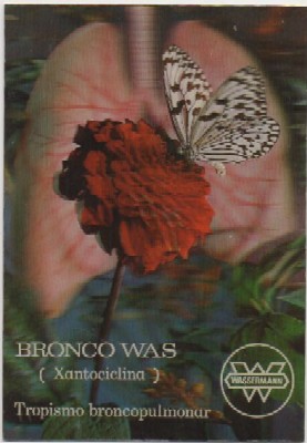 POSTAL TRIDIMENCIONAL. PUBLICIDAD DE BRONCO WAS. EN RELIEVE