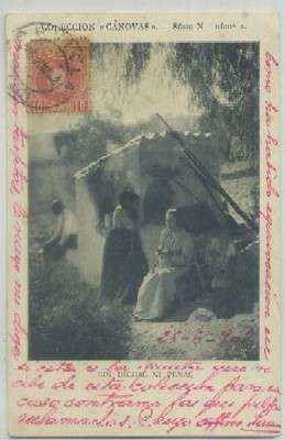 POSTAL COSTUMBRISTA. SIN DICHAS NI PENAS. COL. CANOVAS SERIE N Nº 2