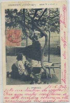 POSTAL COSTUMBRISTA. LA VENDIMIA. COL. CANOVAS SERIE N Nº 7