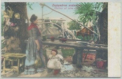 POSTAL ETNICA. COSTUMBRES ANDALUZAS. COCINA AL AIRE LIBRE Nº 133