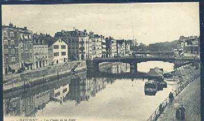 POSTAL DE FRANCIA - BAYONNE Nº 11 LES QUAIS DE LA NIVE