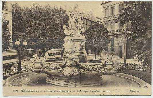 POSTAL DE FRANCIA - MARSEILLE. LA FONTAINE ESTRANGIN Nº 220