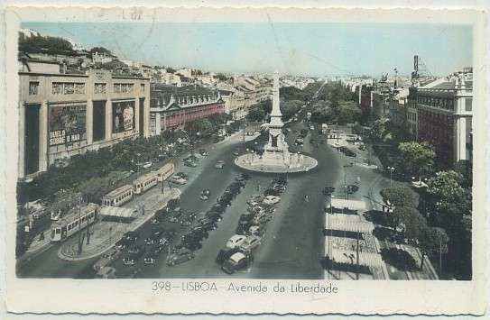 POSTAL DE LISBOA. AVENIDA DA LEBERDADE Nº 398