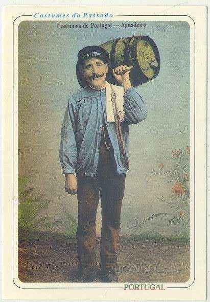 POSTAL DE PORTUGAL. COSTUMES DE PASSADO. AGUADEIRO Nº 24