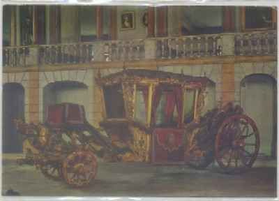 POSTAL DE PORTUGAL. COCHE DO PAPA CLEMENTE Xl