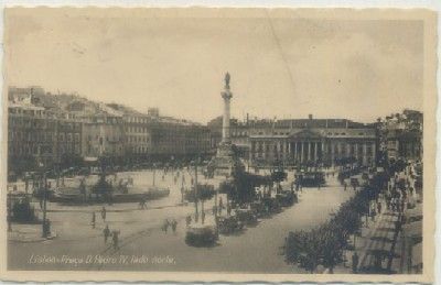 POSTAL DE PORTUGAL. LISBOA. PRAÇA D. PEDRO lV