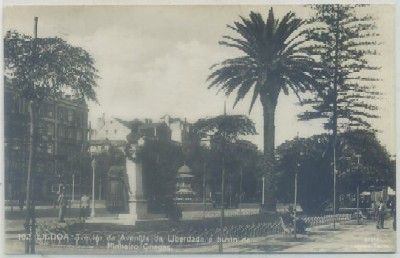 POSTAL DE PORTUGAL. LISBOA. TRECHO DA AVENIDA DA LIBERTADE