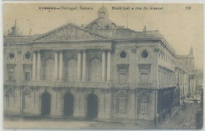 POSTAL DE PORTUGAL. LISBOA. CAMARA MUNICIPAL E RUA DO ARSENAL