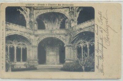 POSTAL DE PORTUGAL. LISBOA. ARCADA E CLAUSTRO DOS JERNYMOS