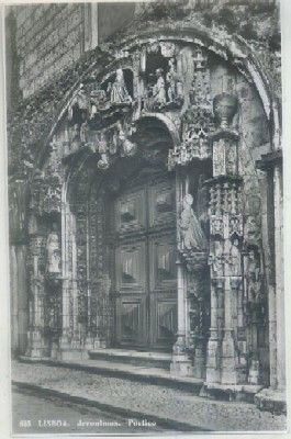 POSTAL DE PORTUGAL. LISBOA. JERONYMOS. PORTICO