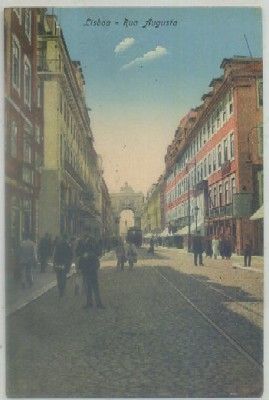 POSTAL DE PORTUGAL. LISBOA. RUA AUGUSTA