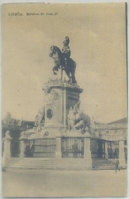 POSTAL DE PORTUGAL. LISBOA. ESTATUA DE D. JOSE 1º