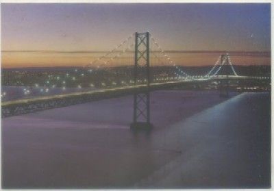 POSTAL DE PORTUGAL. LISBOA. PONTE SOBRE EL TAJO