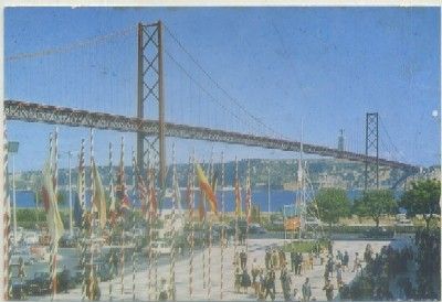 POSTAL DE PORTUGAL. LISBOA. PONTE SOBRE O TAJO