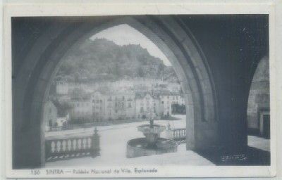 POSTAL DE PORTUGAL. SINTRA. PALACIO NACIONAL DE VILA. ESPLANADA