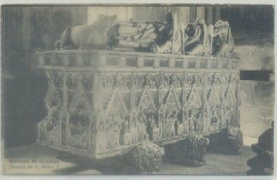 POSTAL DE PORTUGAL. MOESTERIO DE ALOBAÇA. TUMULO DE D. PEDRO l