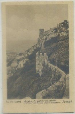 POSTAL DE PORTUGAL. CINTRA. MURALHA DO CASTELO DOS MOUROS