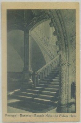 POSTAL DE PORTUGAL. BUSSACO. ESCADA NOBRE DO PALACE HOTEL