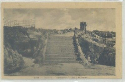 POSTAL DE PORTUGAL. CASCAES. ESCADINHAS DA BOCA DO INFERNO