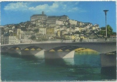 POSTAL DE PORTUGAL. COIMBRA. VISTA PARCIA E PONTE RIO MONDEGO