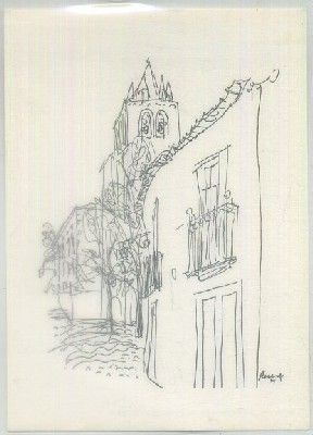 POSTAL DE PORTUGAL. EVORA. A SE VISTA DO LARGO DE D. MIGUEL DE PORTUGAL