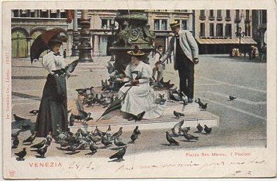POSTAL DE ITALIA. VENEZIA. PLAZA DE SAN MARCOS
