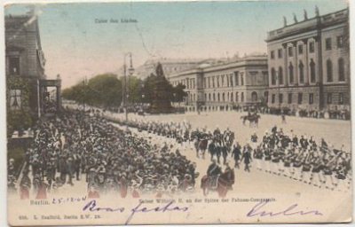 POSTAL DE ALEMANIA. BERLIN. KAISER WILHELM ll
