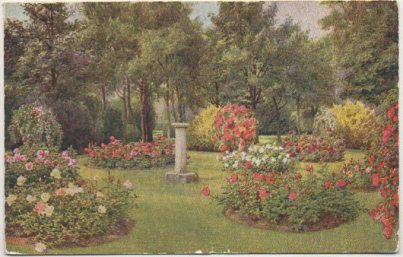 POSTAL DE INGLATERRA. BEAUTIFUL FLOWER GARDENS