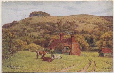 POSTAL DE INGLATERRA. CHANCTONBURY RING