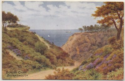 POSTAL DE INGLATERRA. DURLEY CHINE BOURNEMOUTH