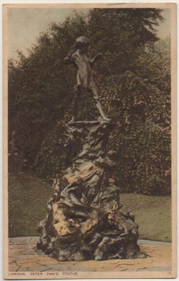 POSTAL DE INGLATERRA. LONDON PETER PAN'S STATUE