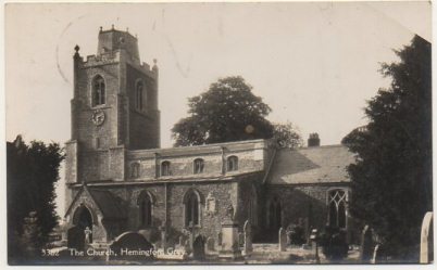 POSTAL DE INGLATERRA. THE CHURCH HEMINGFORD GREY