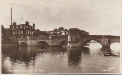 POSTAL DE INGLATERRA. THE CHARLE AND BRIDGE ST. IVES. POSTAL FOTOGRAFICA