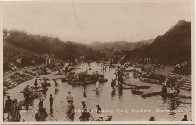 POSTAL DE INGLATERRA. CHILDREN'S YACHTING POND. PEASHOLM. POSTAL FOTOGRAFICA