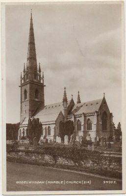 POSTAL DE INGLATERRA. BODELWYEDDAN (BARBLE). CHURCH. POSTAL FOTOGRAFICA