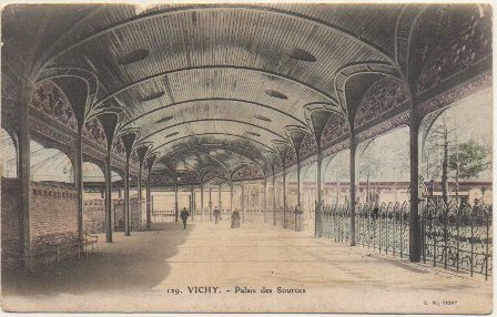 POSTAL DE FRANCIA. VICHY. PALAIS DES SOURCES