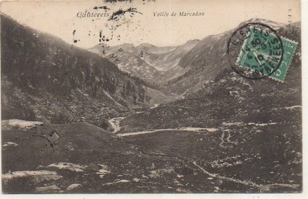 POSTAL DE FRANCIA. GAUTERETS. VALLÉE DE MARCADAU