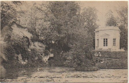 POSTAL DE FRANCIA. VERSALLES. PABELLON DU LA  MUSIQUE