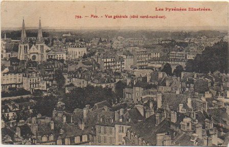 POSTAL DE FRANCIA. 794 PAU. VUE GENERALE. LES PYRENÉES ILLUSTRÉES